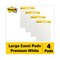 Post-It Pad, Easel 25"x30", Post-It, White, PK4 559-VAD - alternate 9